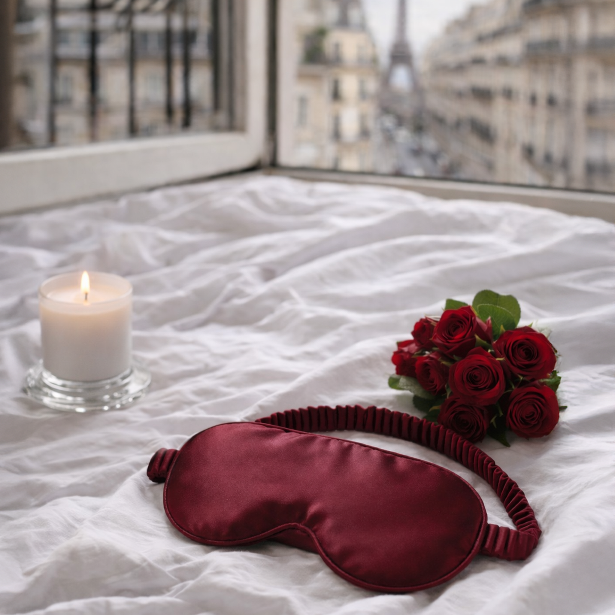 Burgundy Sleep Mask